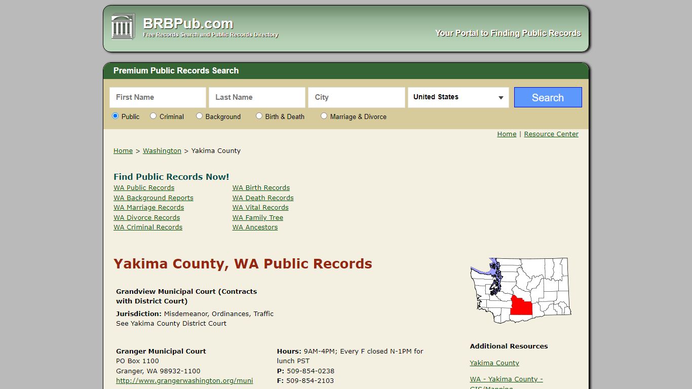 Yakima County Public Records | Search Washington ...